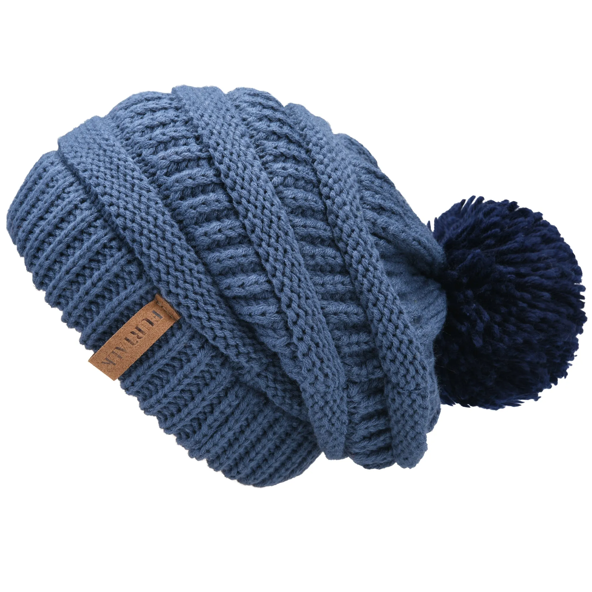 FURTALK Winter Women Yarn Pom Pom Hat Drop Shipping A003