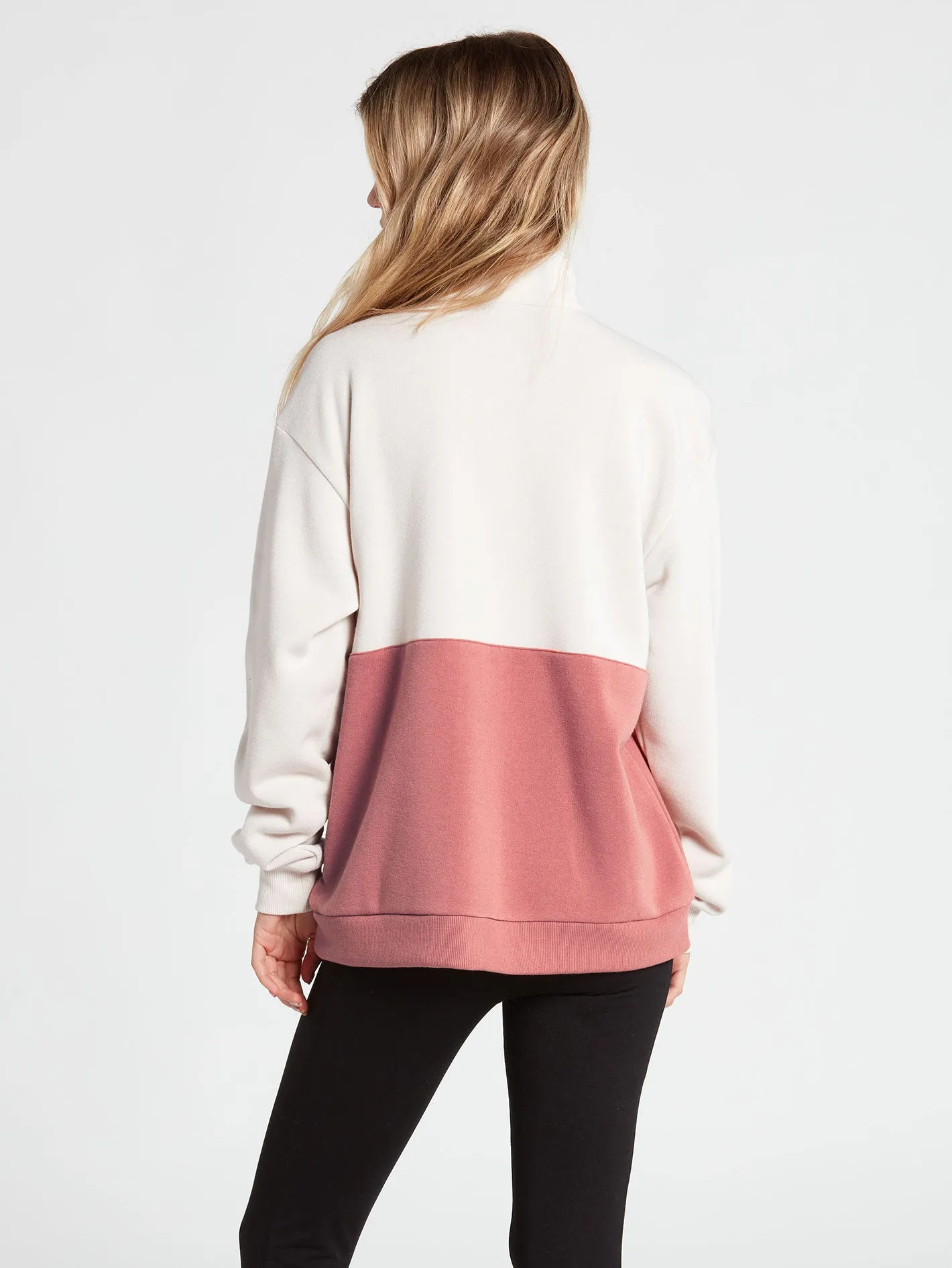 Getting Staxxed Mock Neck Sweatshirt - Sepia