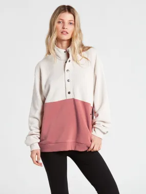 Getting Staxxed Mock Neck Sweatshirt - Sepia