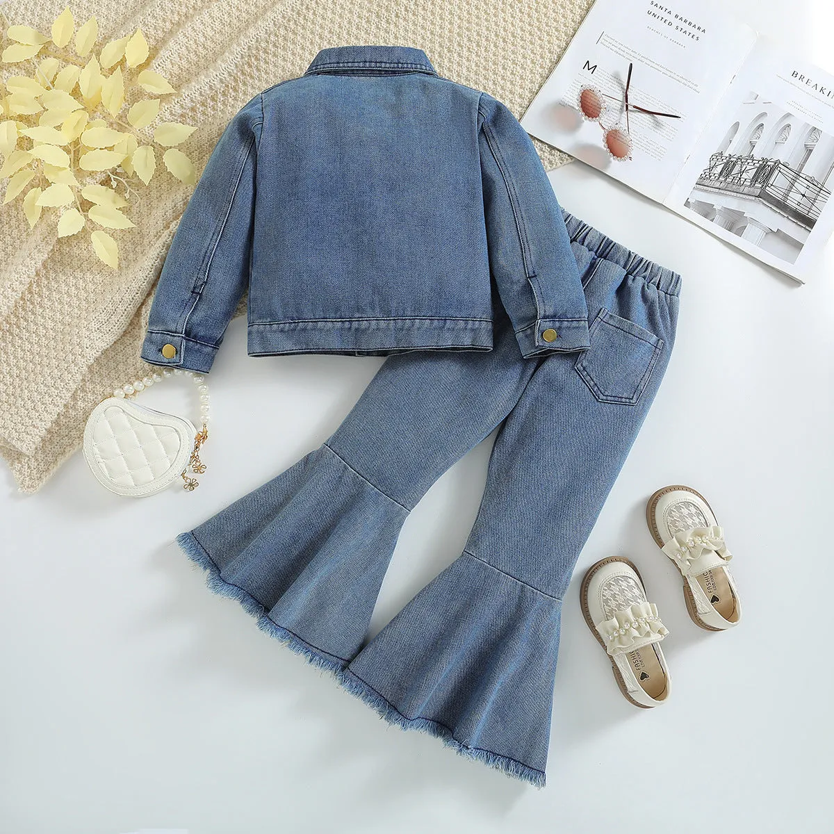 Girls' Denim Suit