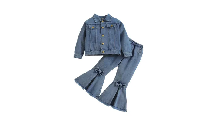 Girls' Denim Suit