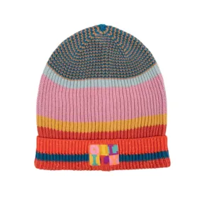 Girls Orange Abeany Knit Hat