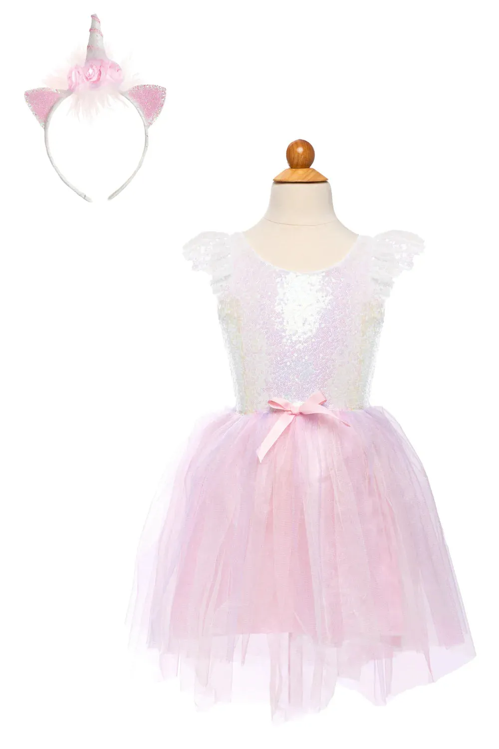 Great Pretenders Dreamy Unicorn Dress - Iridescent Pink