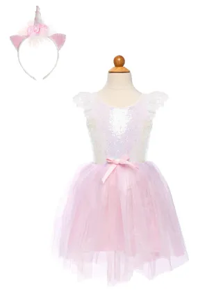 Great Pretenders Dreamy Unicorn Dress - Iridescent Pink