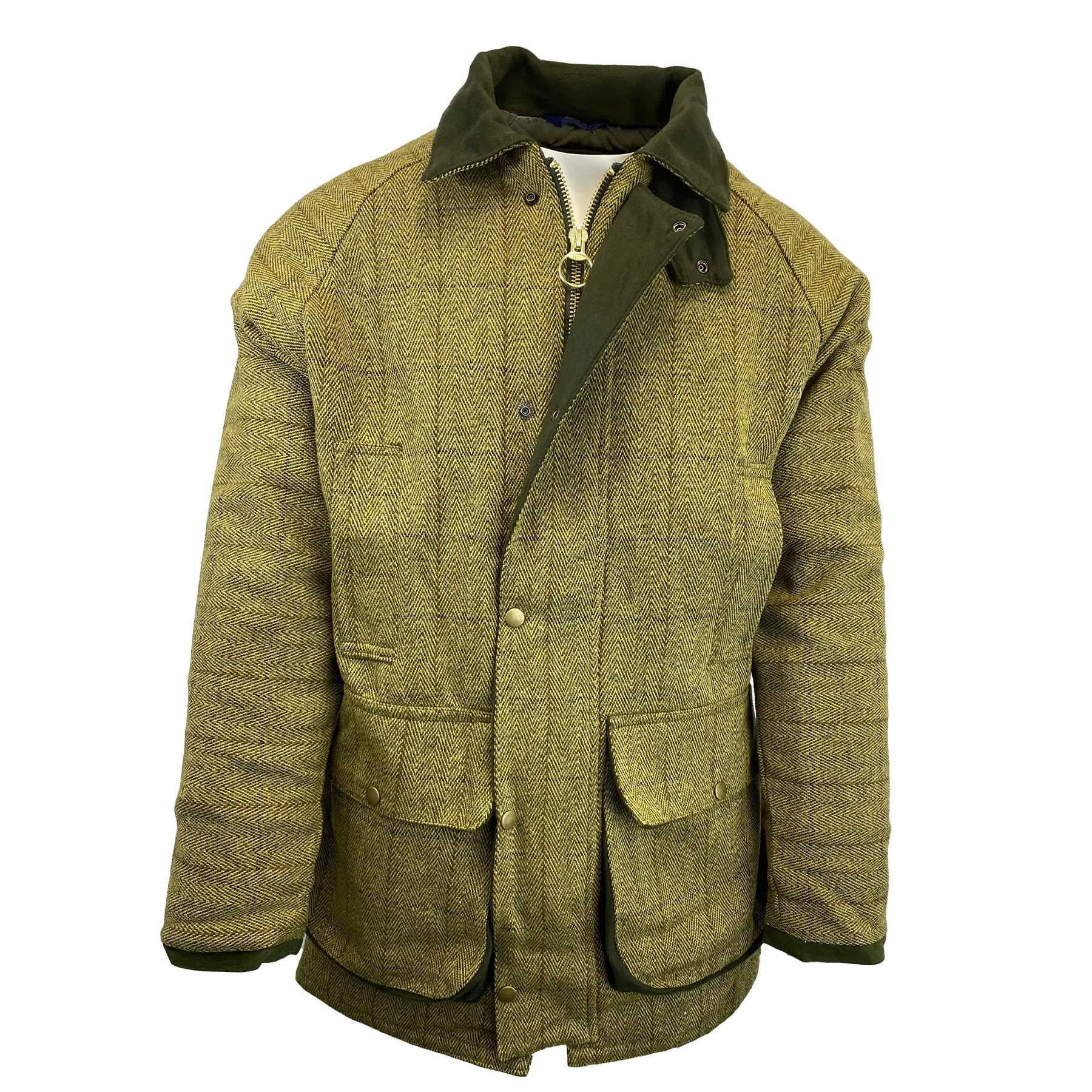 Hazy Blue Mens Derby Tweed Waterproof Jacket