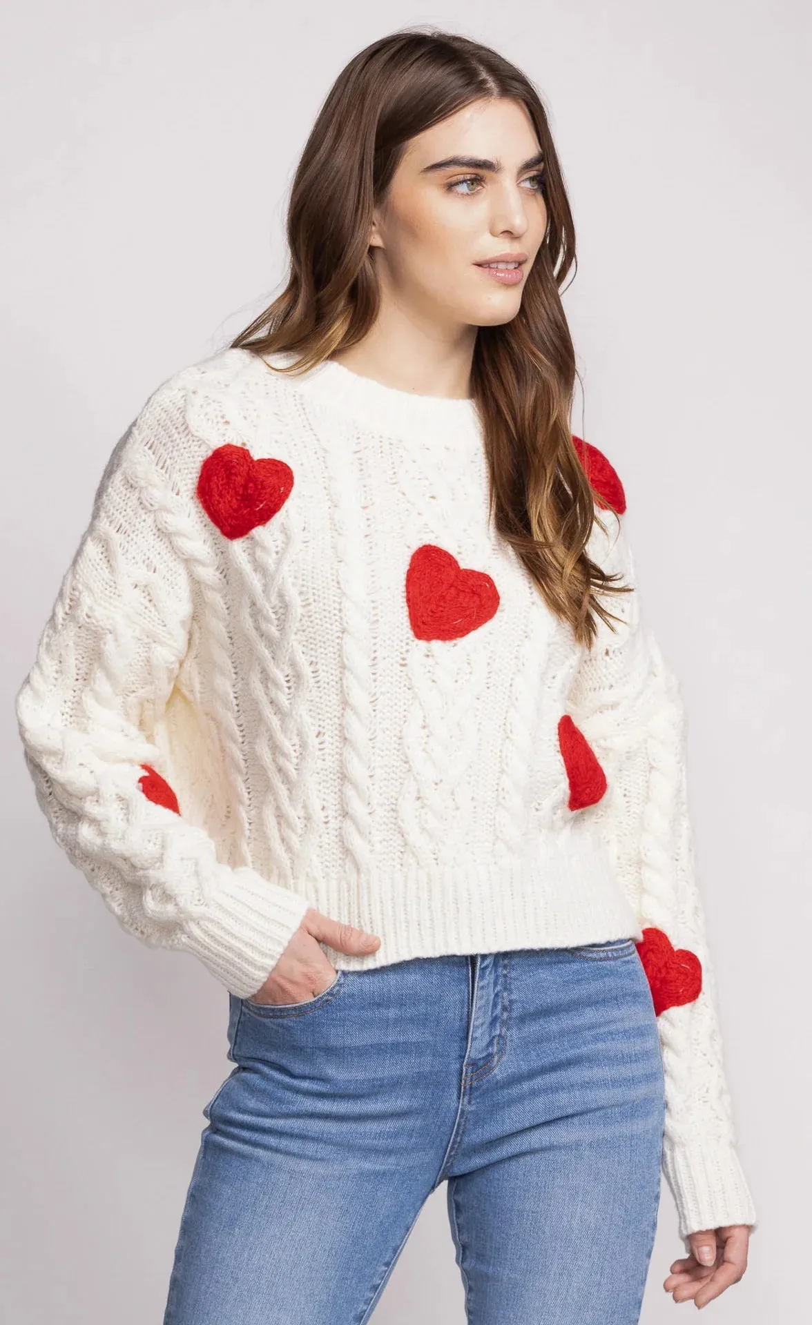 Hearts All Over Sweater