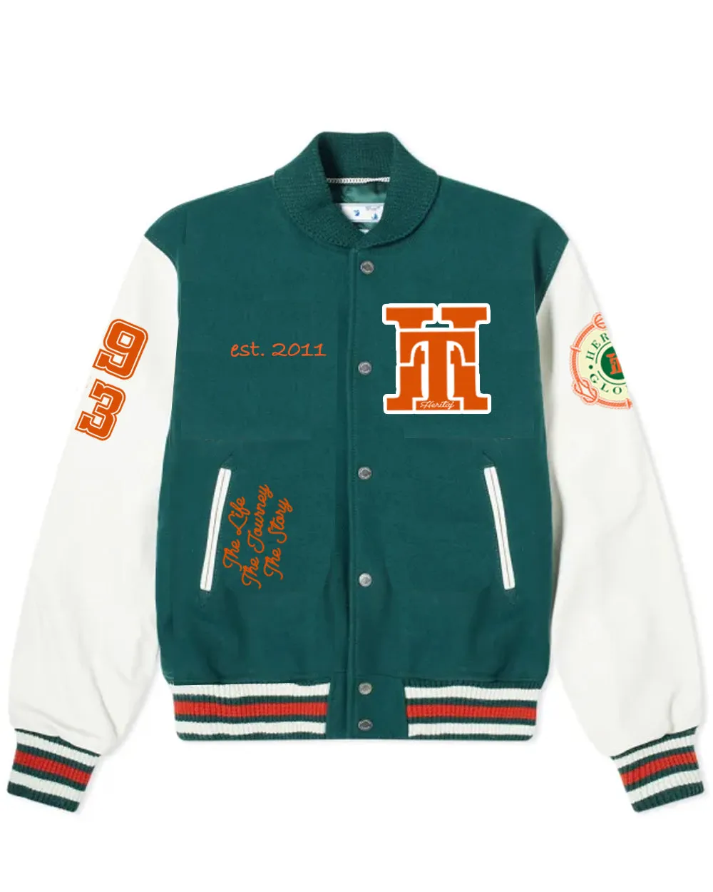 HERITAJ CLASSIC TAILORED CREST-VARSITY JACKET (UNISEX)