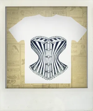 Ivory Corset Tshirt by fox savant