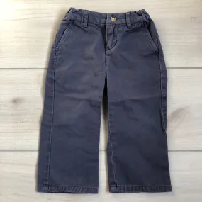 Janie & Jack Blue Interior Button Tab Pants