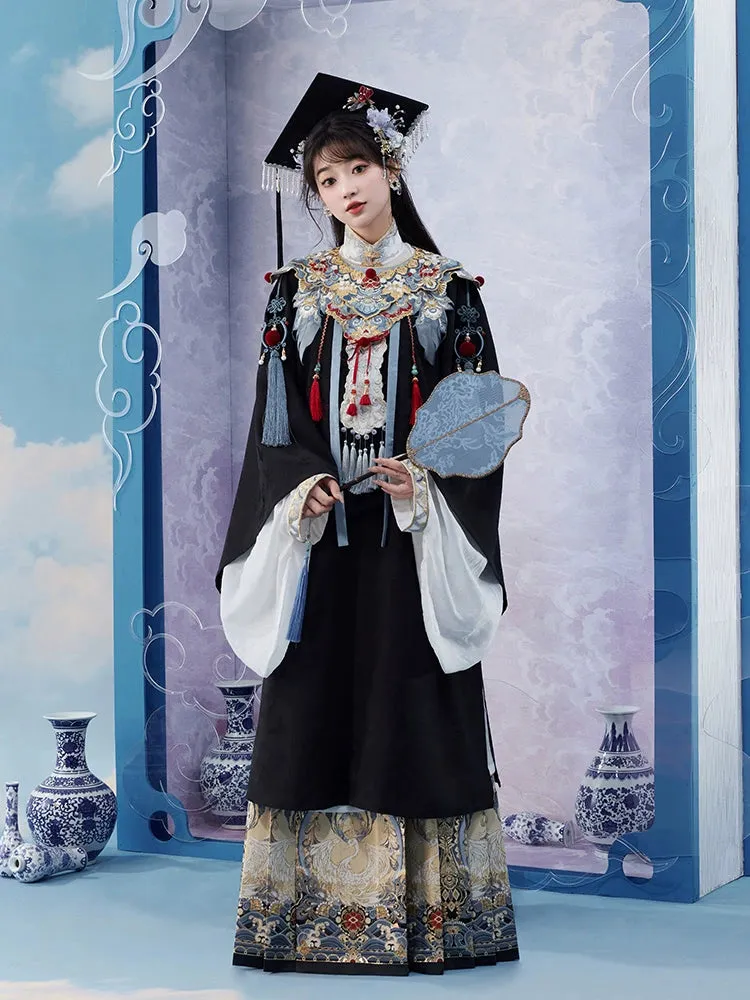 Junxin Lingyun 君心凌云 Reaching Clouds Modernized Ming Dynasty Cloud Collar Set