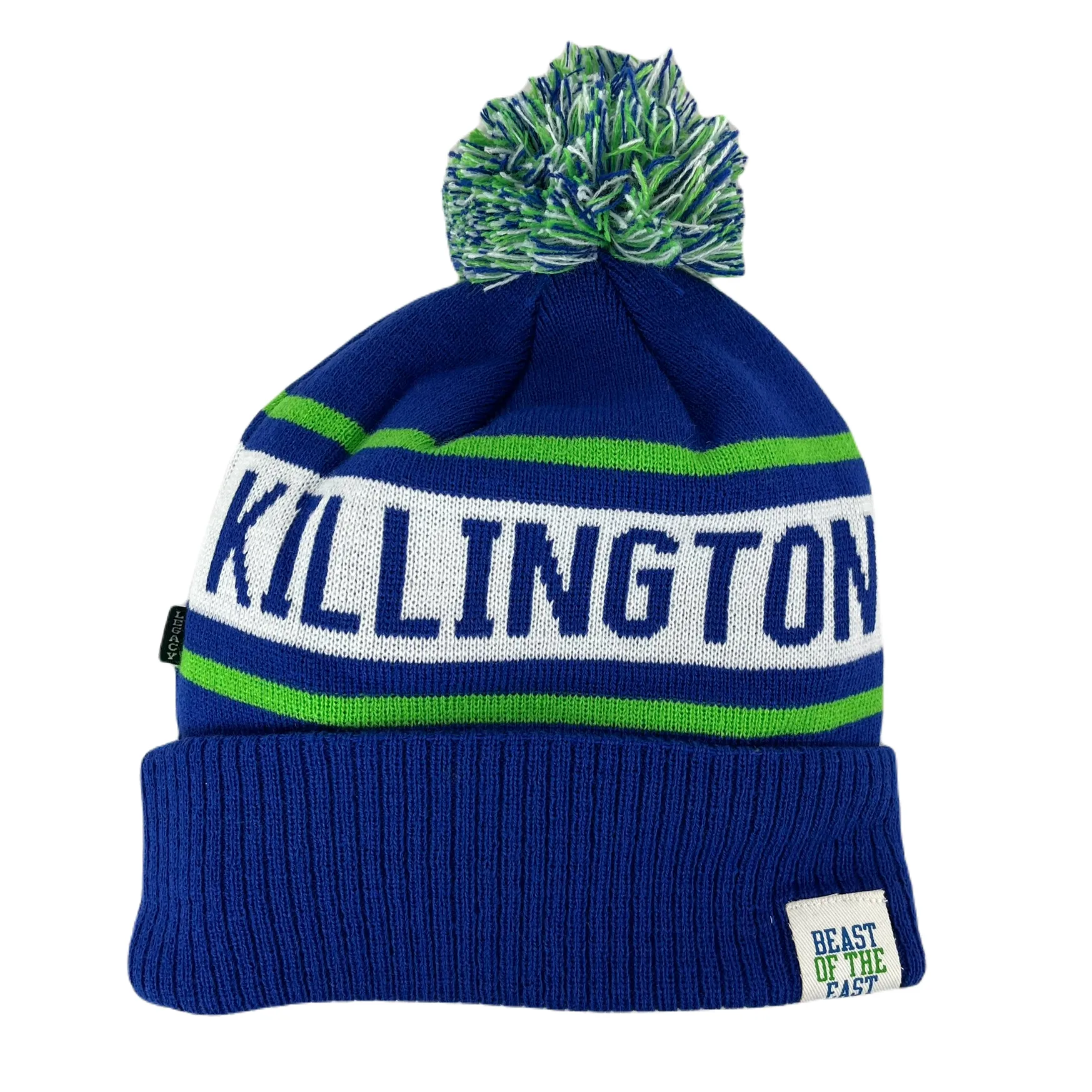 Killington Old School Ribbed Cuff Beanie with Pom