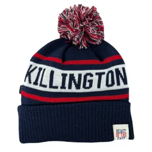 Killington Old School Ribbed Cuff Beanie with Pom