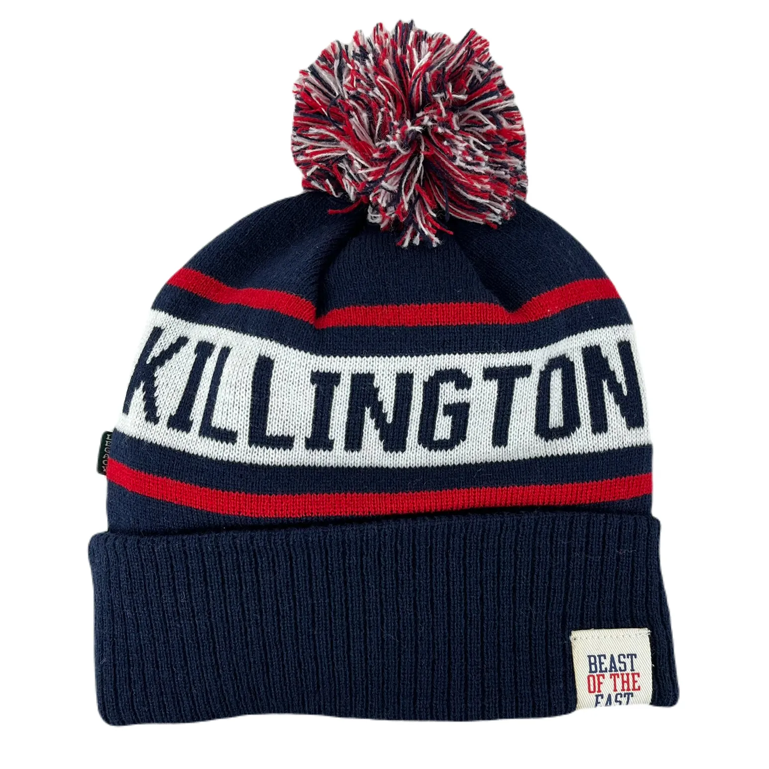 Killington Old School Ribbed Cuff Beanie with Pom