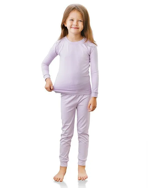 Lavender Girls Aero Heat Thermal Pajama Set