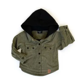 Little Bipsy Corduroy Shacket - Forest