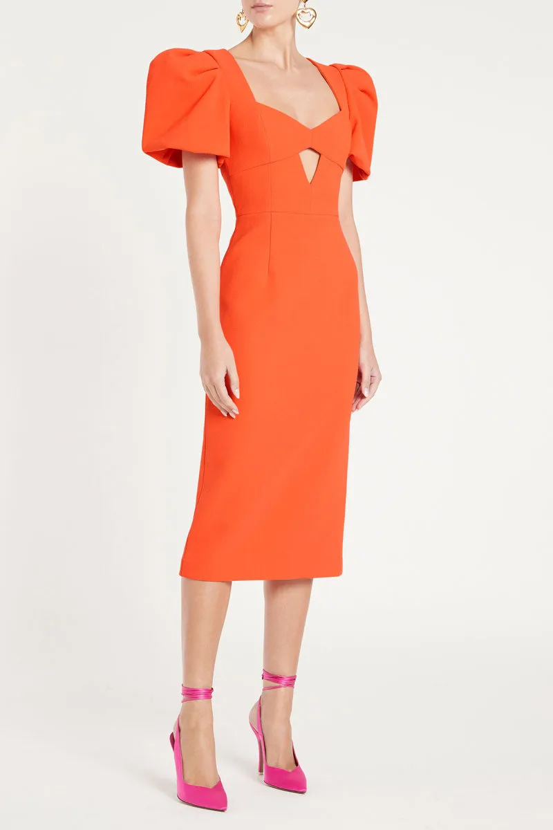 Loretta Puff Sleeve Midi Dress