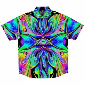 MACRODOSE Short Sleeve Button Down Shirt | Psychedelic Pour House