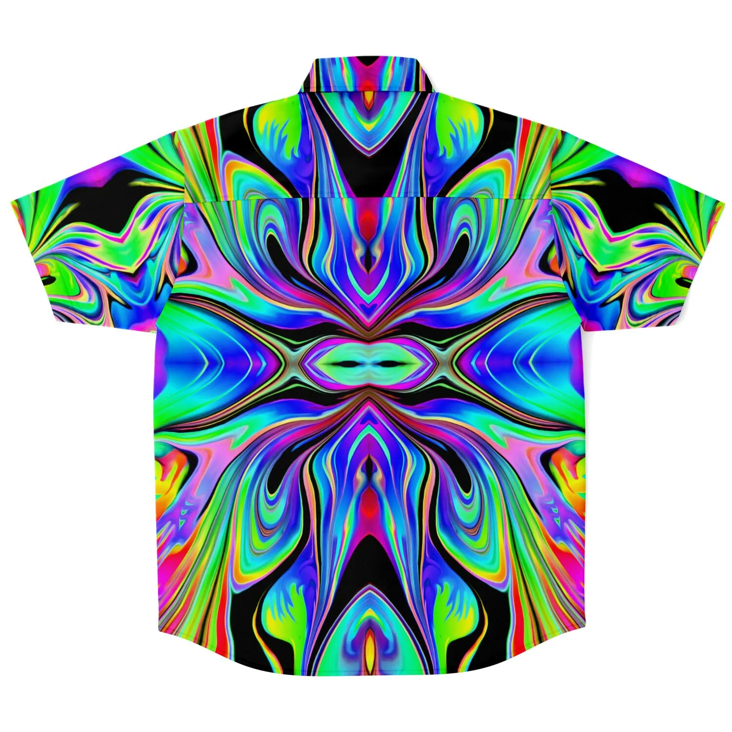 MACRODOSE Short Sleeve Button Down Shirt | Psychedelic Pour House