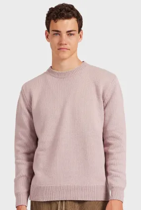 Malibu Crew Men's Sweater in Chalk Pink