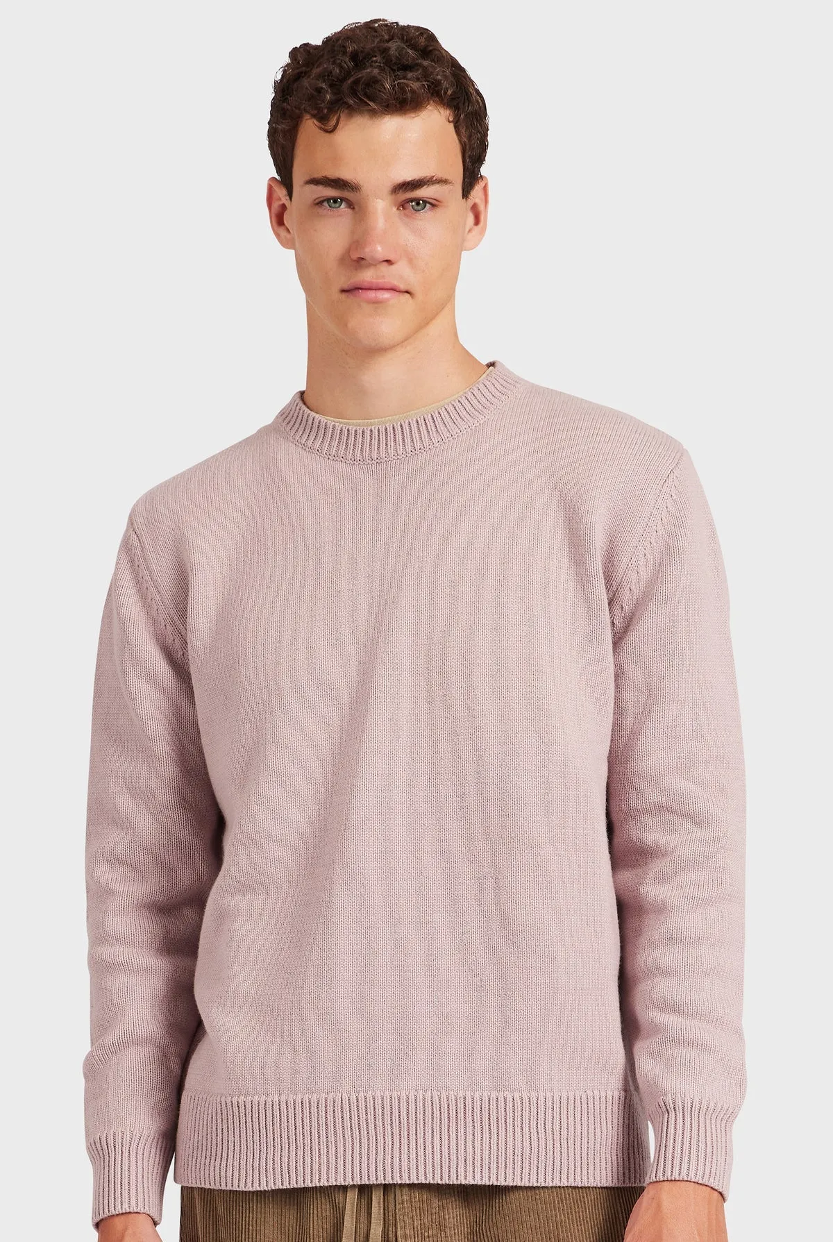 Malibu Crew Men's Sweater in Chalk Pink