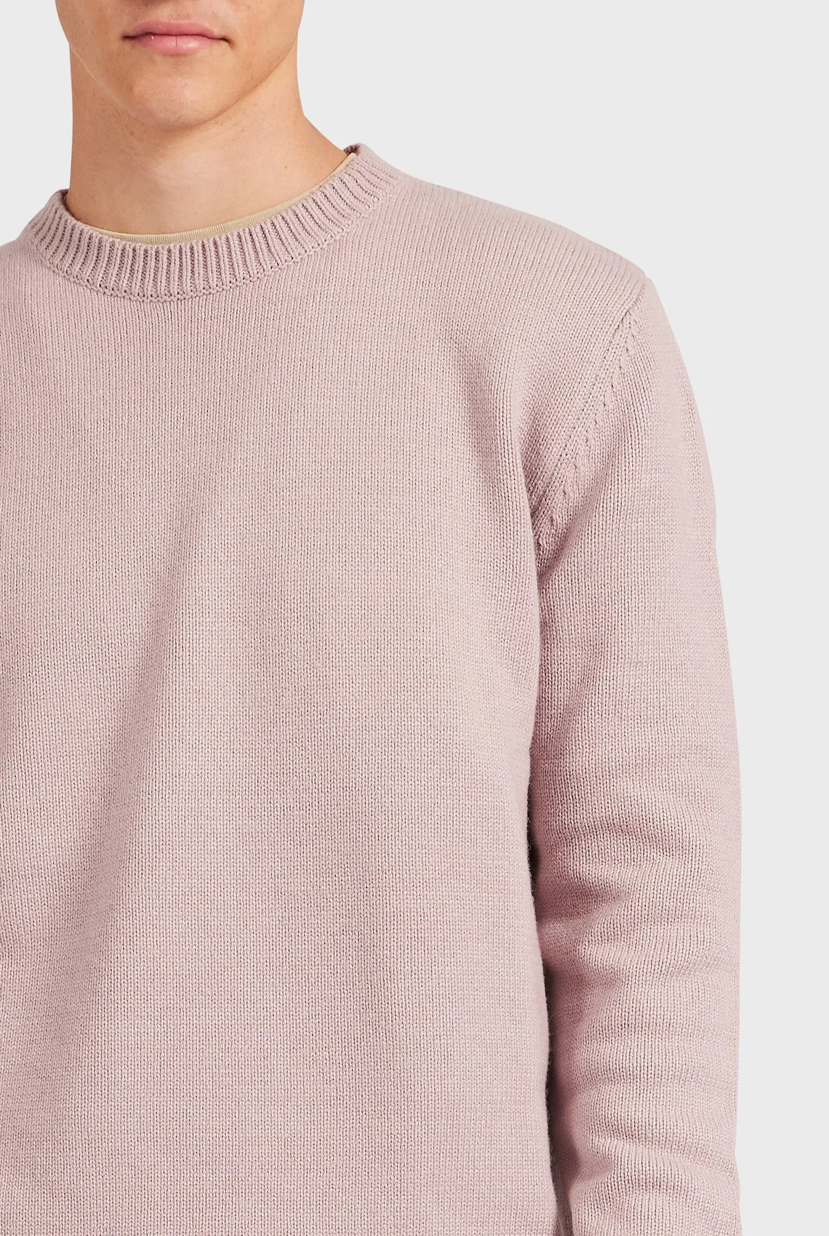 Malibu Crew Men's Sweater in Chalk Pink