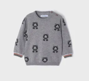 Mayoral Baby & Toddler Boys Grey Bears Sweater