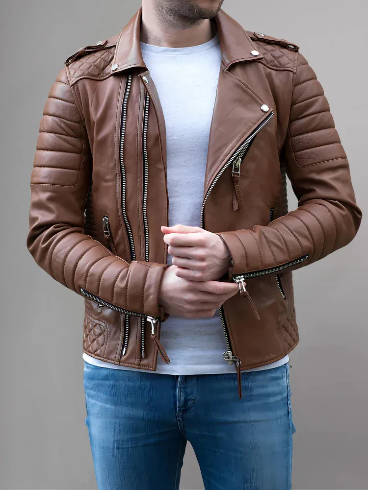 Men’s Biker Leather Jacket