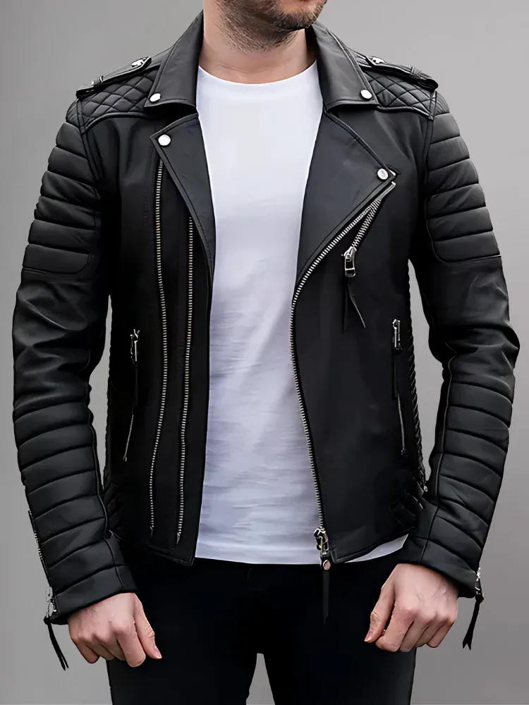 Men’s Biker Leather Jacket