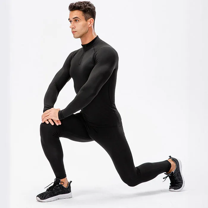 Mens Sports Thermal Leggings Compression Base Layer Tights