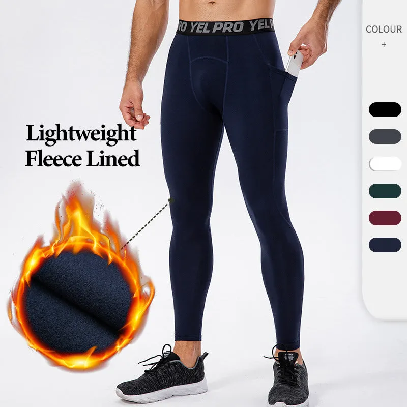 Mens Sports Thermal Leggings Compression Base Layer Tights