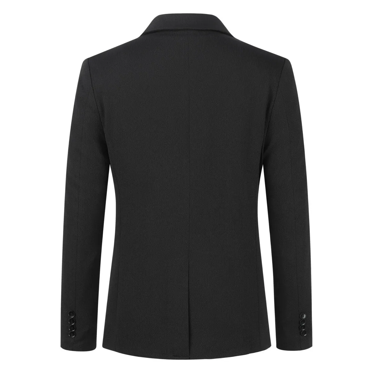 Men's Suit Jacket Slim Fit Coat Business Daily Blazer Black