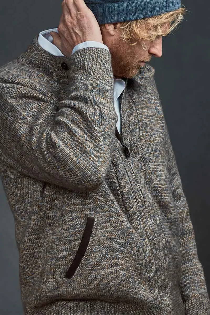 Miguel Man Cardigan, Qiviuk, Merino & Silk