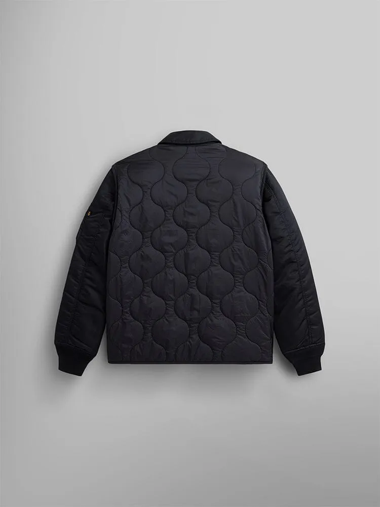 MIXED MEDIA QUILTED UTILITY JACKET (SEASONAL)