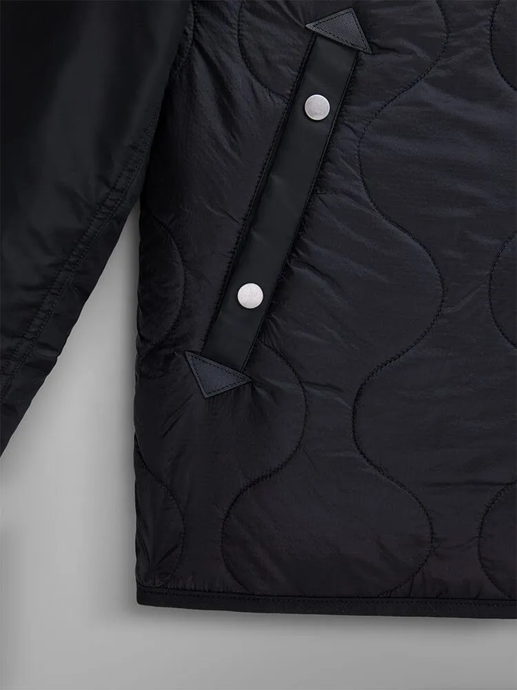 MIXED MEDIA QUILTED UTILITY JACKET (SEASONAL)