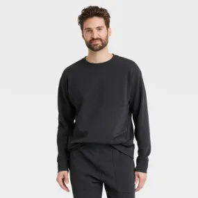 New - All In Motion Men's Pullover Waffle Knit Sweatshirt Athletic Fit Heavyweight