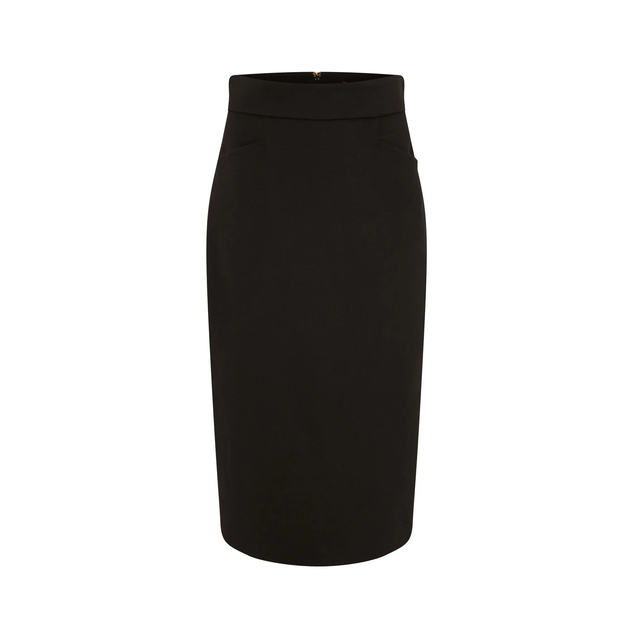 Nuccia Tailored Wool Pencil Skirt