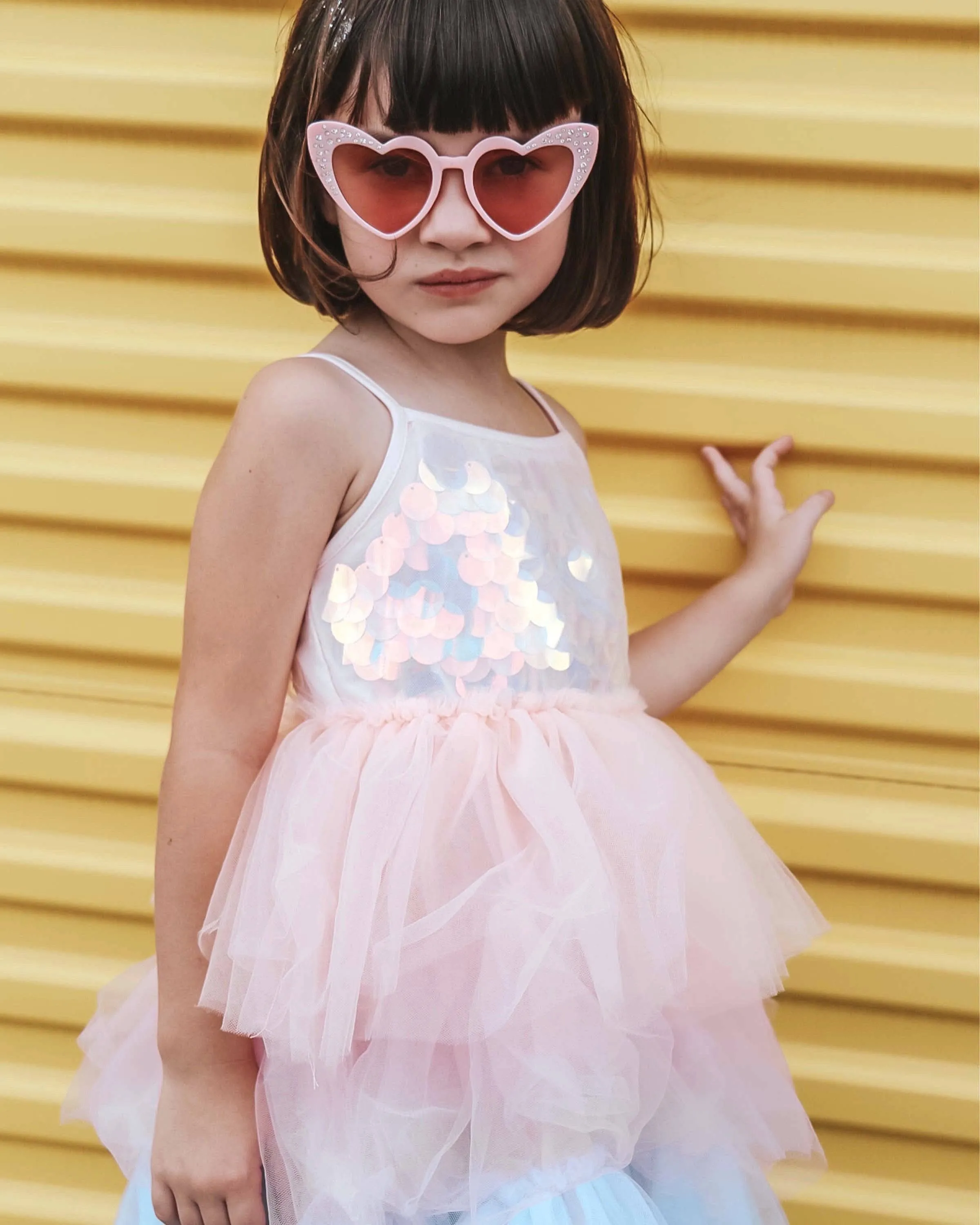 Paillette Ombre Tutu Dress