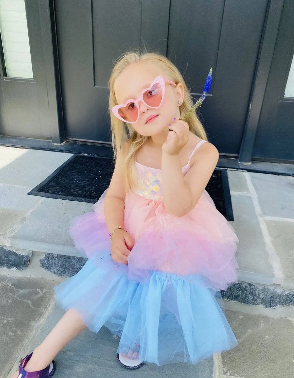 Paillette Ombre Tutu Dress