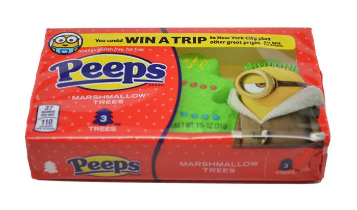 Peeps Marshmallow Christmas Trees 3 Count Tray Full Case