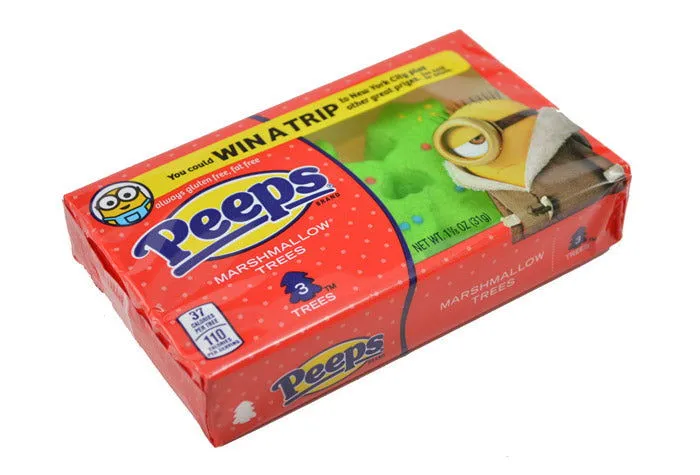 Peeps Marshmallow Christmas Trees 3 Count Tray Full Case