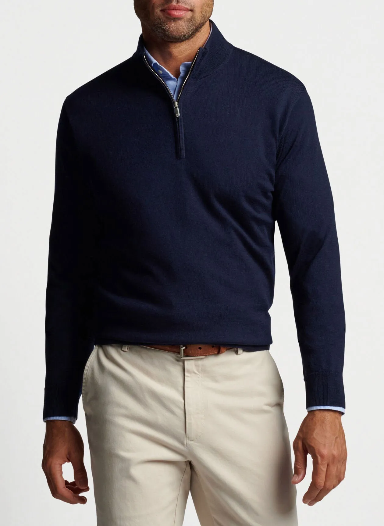 Peter Millar Autumn Crest Customized Quarter Zips, Navy