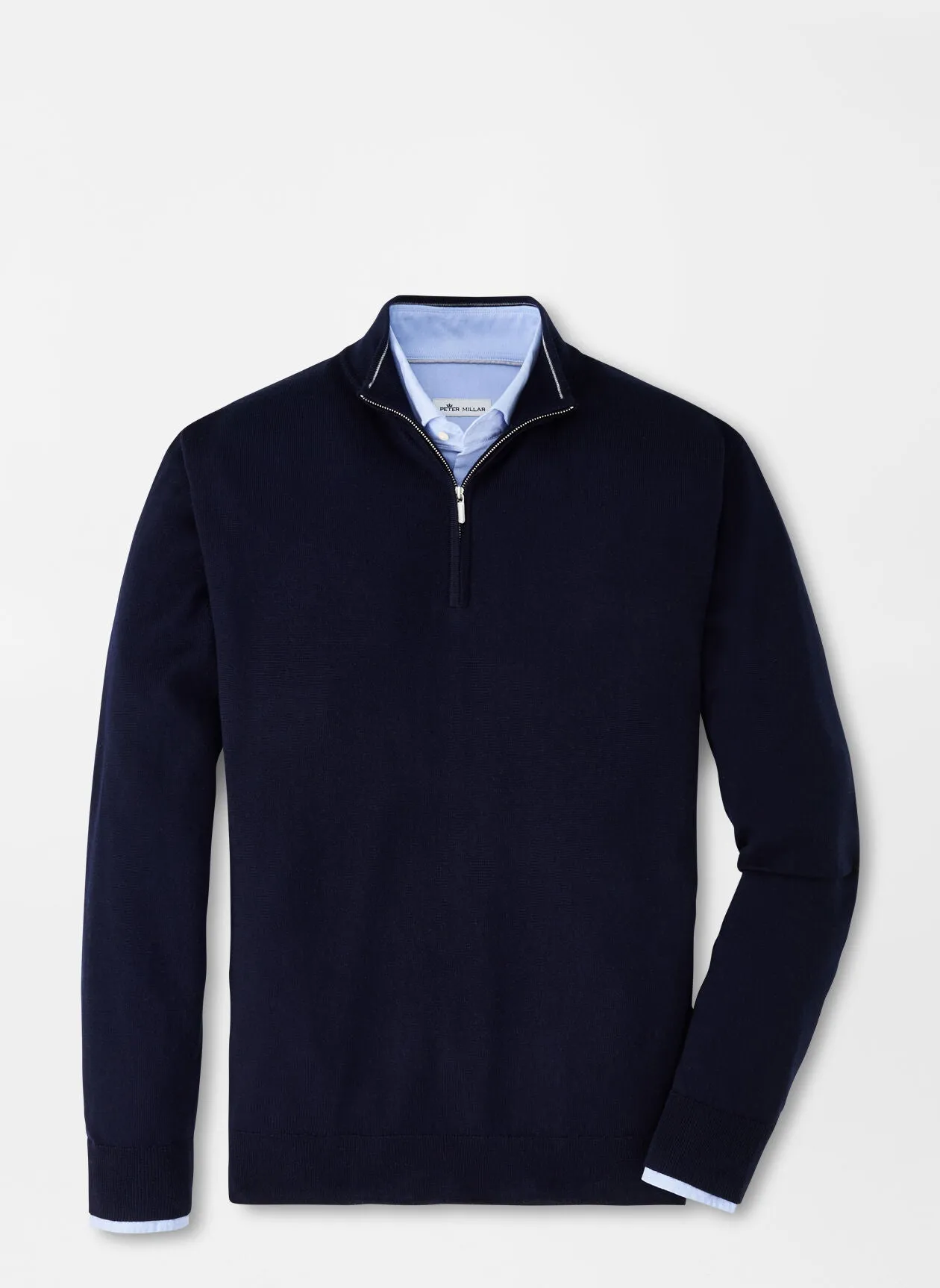 Peter Millar Autumn Crest Customized Quarter Zips, Navy