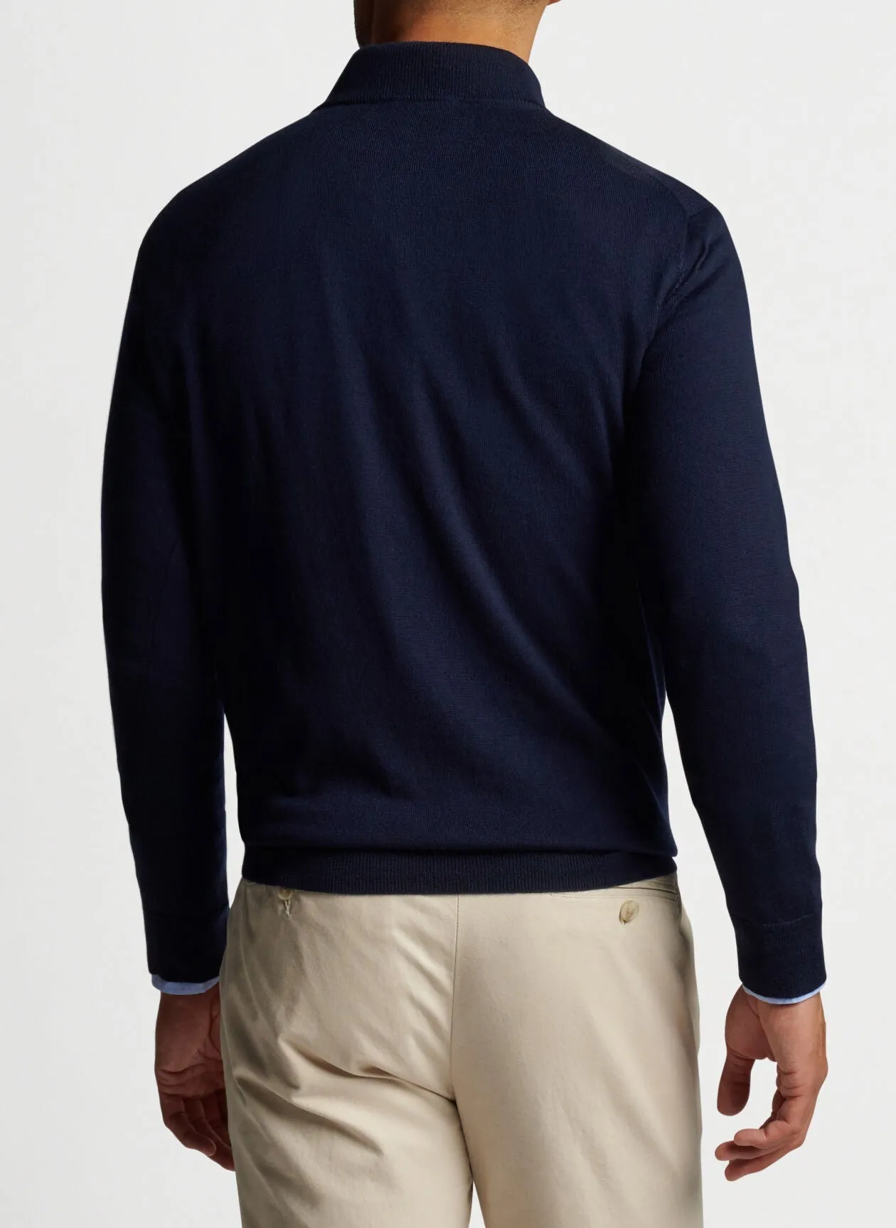 Peter Millar Autumn Crest Customized Quarter Zips, Navy