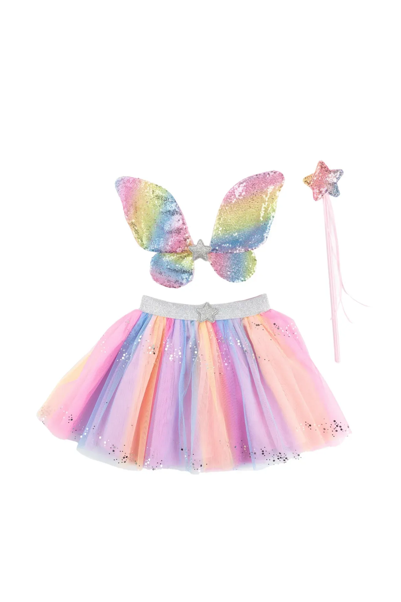 Rainbow Sequins Skirt | Wings & Wand