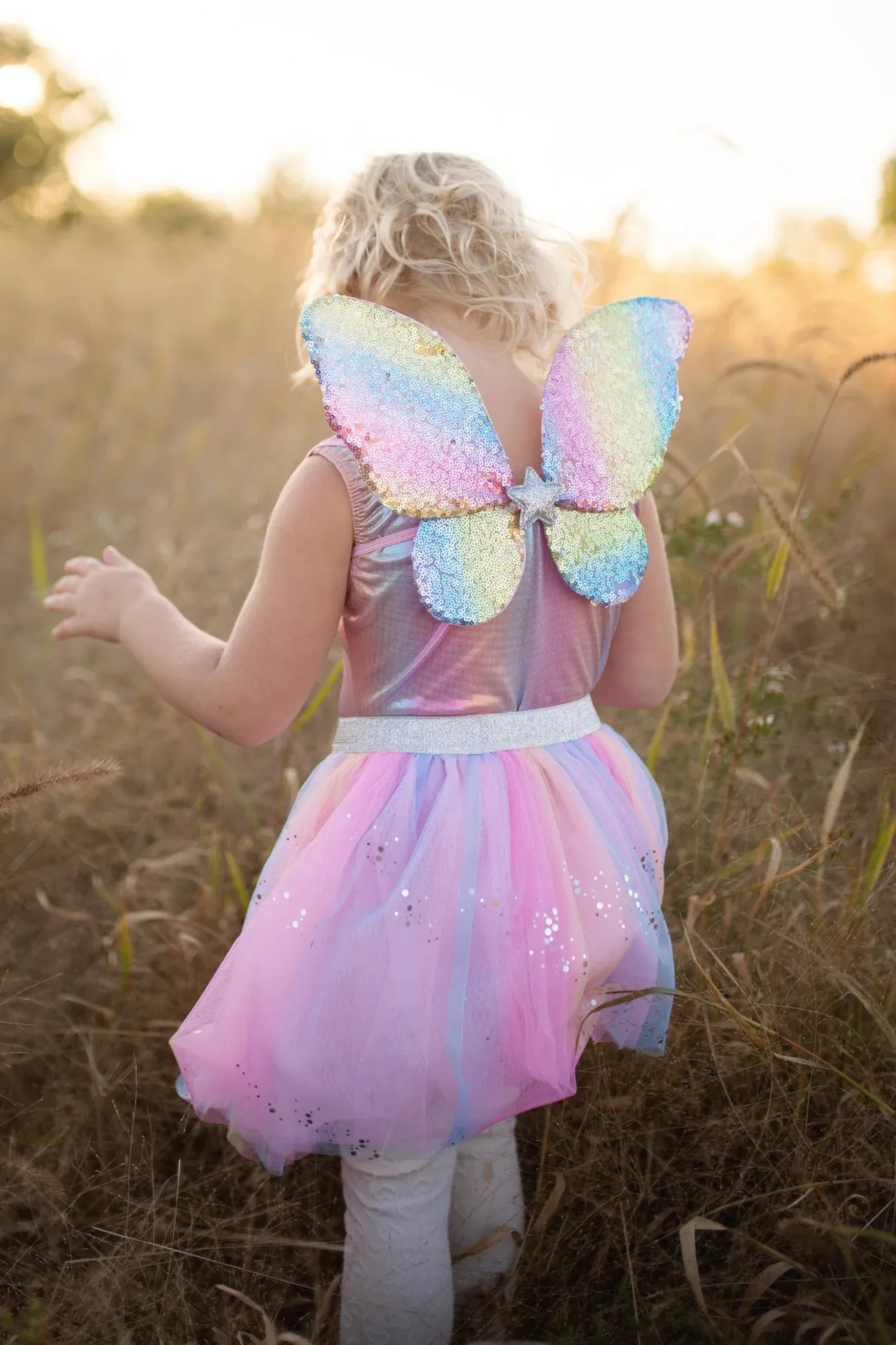 Rainbow Sequins Skirt | Wings & Wand