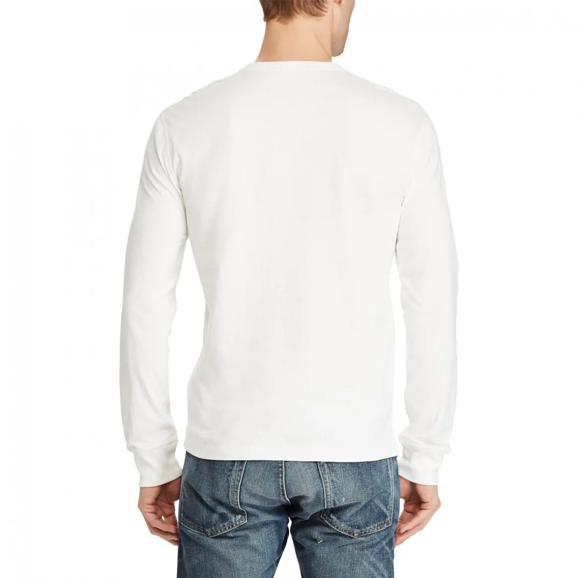 Ralph Lauren Custom Fit Cotton Henley, M