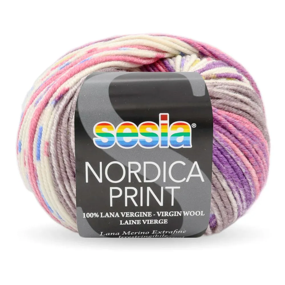 Sesia Nordica Prints - 8ply Italian Merino