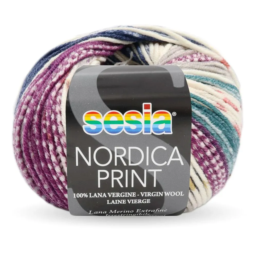 Sesia Nordica Prints - 8ply Italian Merino