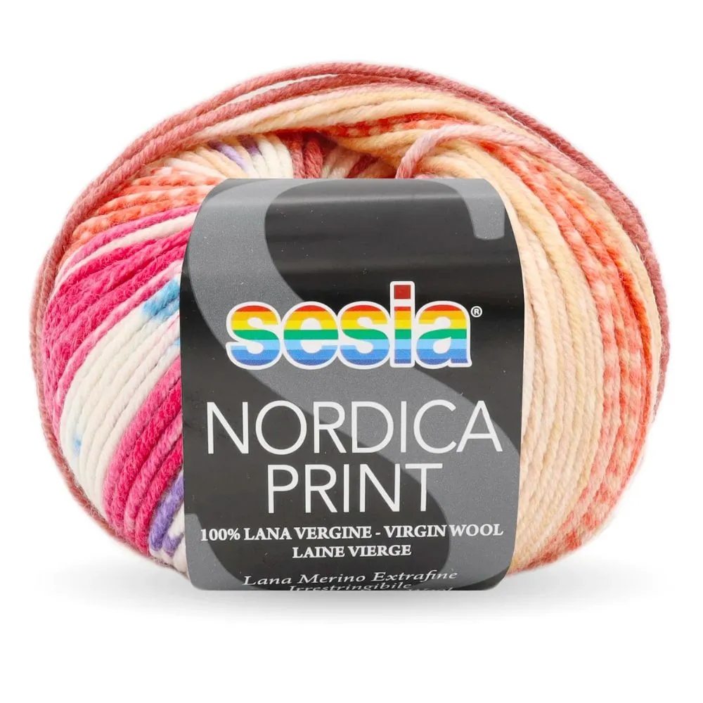 Sesia Nordica Prints - 8ply Italian Merino