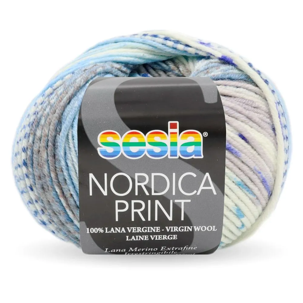 Sesia Nordica Prints - 8ply Italian Merino